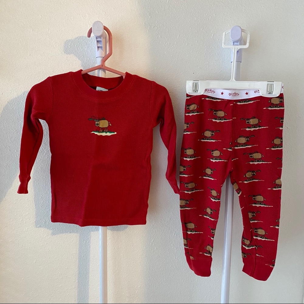 Old Navy Reindeer PJs 18-24M